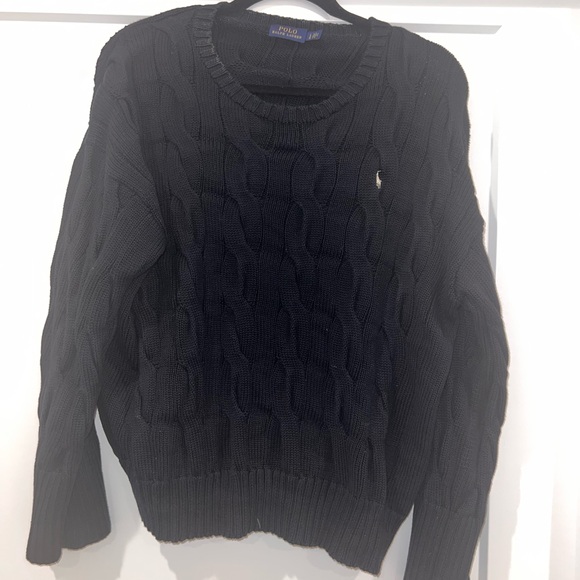 Polo Ralph Lauren Sweaters - 🖤 Polo Ralph Lauren Cable Knit Sweater – Women’s Size M